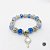 Pulseira - Iemanjá Azul Com Abb Cristal E Silicone - Imagem 1