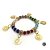 Pulseira - Cigana Colorida Cristal E Silicone Com Moedas - Imagem 1