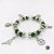 Pulseira - Oxossi Verde Cristal E Silicone - Imagem 1