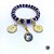 Pulseira - Santa Sara Moedas Cristal E Silicone - Imagem 1