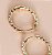 Argola EDUARDA click folheada com detalhe colorido (Ouro) - Imagem 2