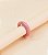 Anel ANA chunky de acetato rosa claro tubo - Imagem 1