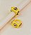 Anel MIKA chunky de acetato 5 esferas amarelo - Imagem 2