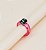 Anel LAURA chunky de acetato rosa cristal solitario  pedra verde - Imagem 1