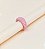 Anel BRUNA chunky de acetato sereia candy rosa - Imagem 1