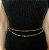 Cinto JACK body chain com mini bolinhas folheada a ouro - Imagem 1