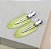 Hair clip LORENA verde lima transparente com glitter  (par) - Imagem 1
