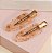 hair clip MILENA cristal com textura gold (par) - Imagem 2