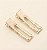 Hair clip MICHELE max vazado strass dourado  (par) - Imagem 3