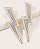 Hair clip IVY luxo raio com strass (par) - Imagem 1
