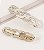 Hair clip MARILIA luxo elos perola + strass (par) - Imagem 3