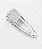 Hair clip BETINA folha vazada strass prata - Imagem 2