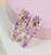 Hair clip ISIS max folha acrilico fosco com detalhes em roxo (par) - Imagem 1