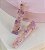 Hair clip LEIA retângulo acrilico fosco com detalhes em roxo (par) - Imagem 2