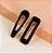Hair clip JENIFER max clip preto com nude (par) - Imagem 1
