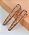 Hair clip CIBELE luxo pedraria premium coral (par) - Imagem 2