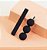 Hair clip PATY preto fosco (par) - Imagem 1