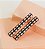 Hair clip DARA slim pedraria holográfica premium - Imagem 1