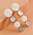 Hair clip MARTA contemporâneo decor off white acetinado (par) - Imagem 2