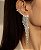 Brinco LETICIA dourado party strass - Imagem 1