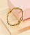 Bracelete CLAIRE torcido com ponteira de tigre (Folheada a ouro) - Imagem 1