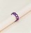 Anel LAVINIA chunky elos de metal (roxo) - Imagem 2
