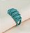 Anel ELOA chunky sereia de metal (verde bandeira) - Imagem 2