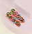 Hair clip GLORIA corrente dourada + color (par) - Imagem 1