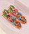 Hair clip GLORIA corrente dourada + color (par) - Imagem 2