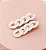 Hair clip ESTER corrente branco (par) - Imagem 1