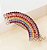 Hair clip NATASHA RAINBOW  luxo strass colors - Imagem 2