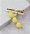 Hair clip LIANA 3 corações amarelo (par) - Imagem 2