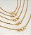 Choker LULY folheada com banho de verniz italiano personalizável - Imagem 1