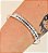 Bracelete MARCELA cobra cravejada com microzirconia verniz italiano - Imagem 2