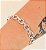 Bracelete CARLA elos prata cravejados com microzirconia verniz italiano - Imagem 2