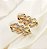 Hair clip ALINE corrente grumet G dourado - Imagem 1