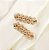Hair clip ALINE corrente grumet M dourado - Imagem 1