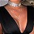 Choker ANGEL strass premium grosso com lariat - Imagem 1