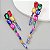 Brinco CLEO pedra premium duplo color longo - Imagem 1