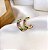 Argola MARA cravejada de zirconia Colors folheada a ouro - Imagem 1