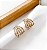 Argola PAULA 5 fios cravejada com zirconia e estrelas folheada a ouro - Imagem 1