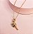 Colar LOLY semijoia pingente I AMO BEACH TENIS banhado a ouro - Imagem 1