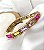 Bracelete RENATA pedraria colors folheada a ouro - Imagem 1