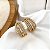 Argola CLIVIA 5 fios com zirconia banhada a ouro - Imagem 1
