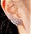 Brinco ALEXIA ear cuff cravejado com zircônias folheada a prata - Imagem 2