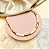 Colar MARIANA aro duo color (bege) com corrente com verniz italiano - Imagem 1