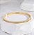 Bracelete AMORA com zirconia Line folheada a ouro - Imagem 1