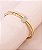 Bracelete CAROL folheada a ouro com zircônia - Imagem 1