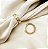 Argola LUCIA click cravejada com navete TAM P folheada a ouro - Imagem 1