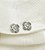 Brinco CRISTAL 4folhas cravejada com zirconia navete folheada a prata - Imagem 1